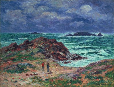 Una burrasca, Finistère, 1911 da Henry Moret